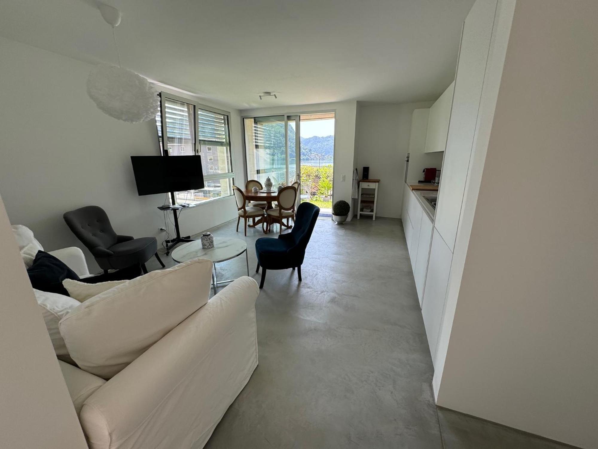 Neue Gartenwohnung Mit Sicht Auf Den Luganersee Ponte Tresa Kültér fotó